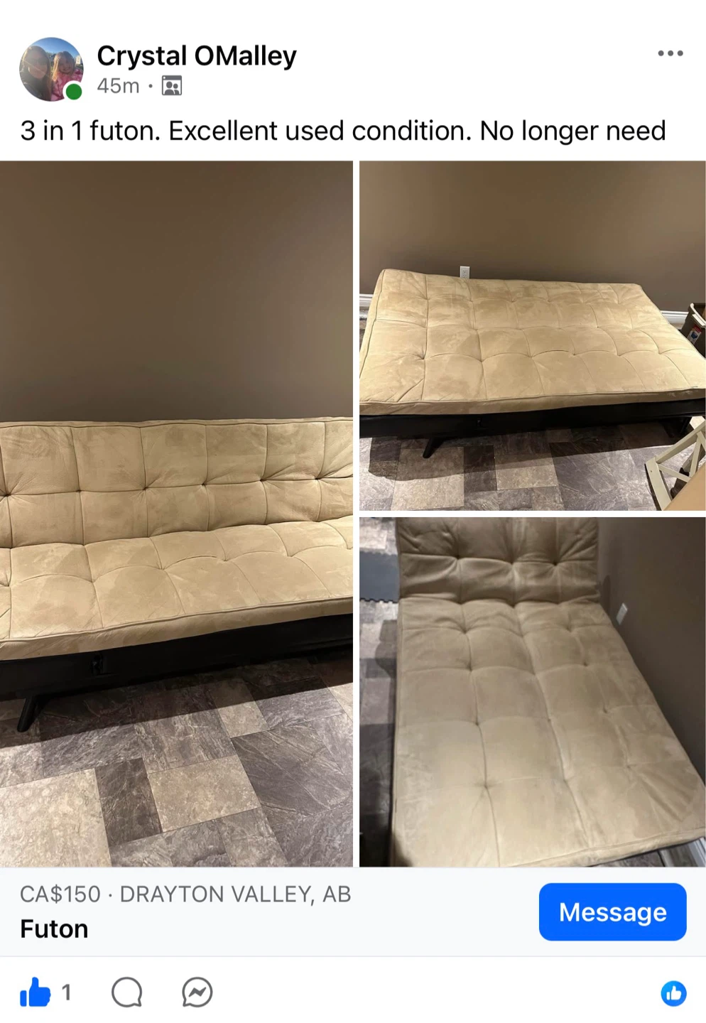 3 in 1 futon