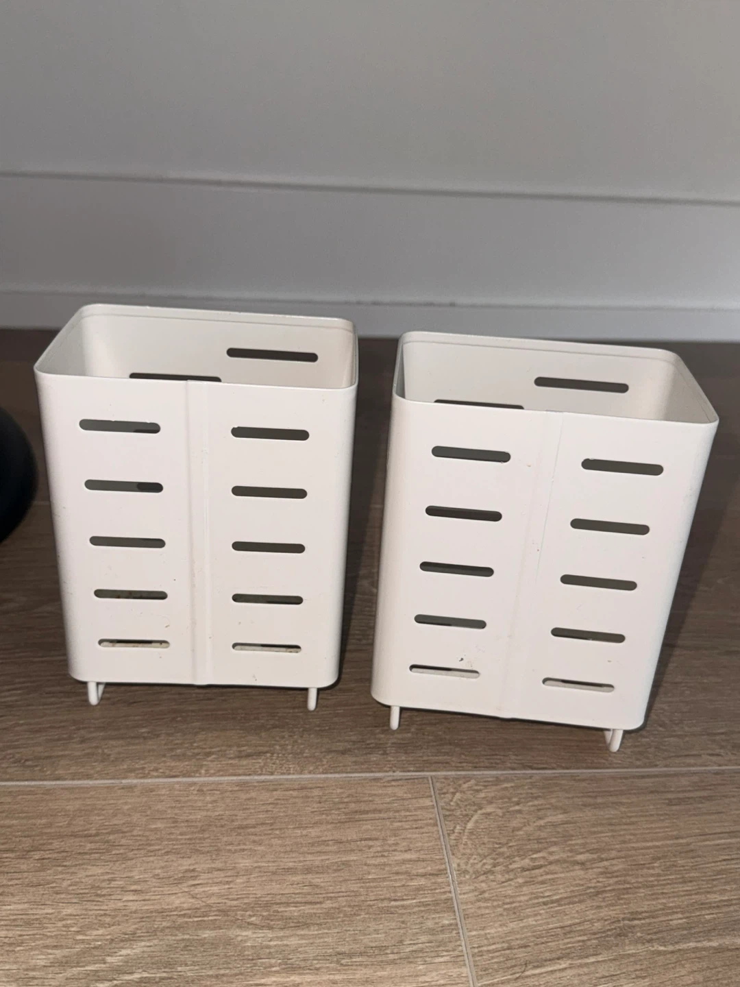 White cutlery holder - Set of 2