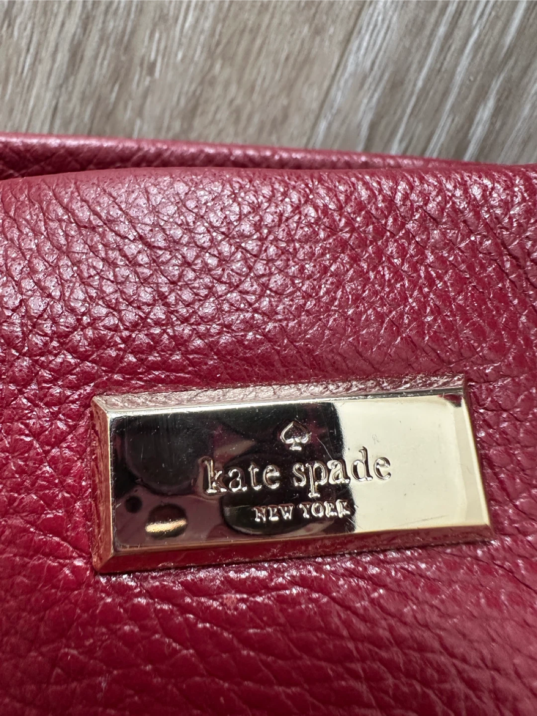 Vintage Kate Spade New York Red Leather Tote Bag - photo 2