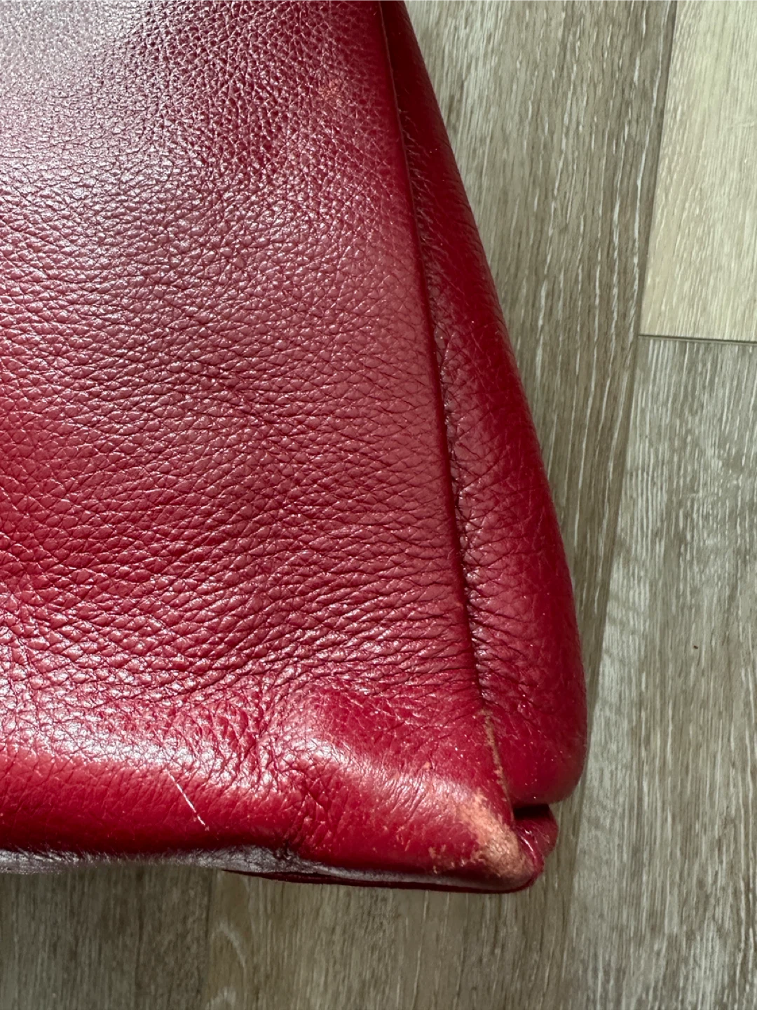 Vintage Kate Spade New York Red Leather Tote Bag - photo 3