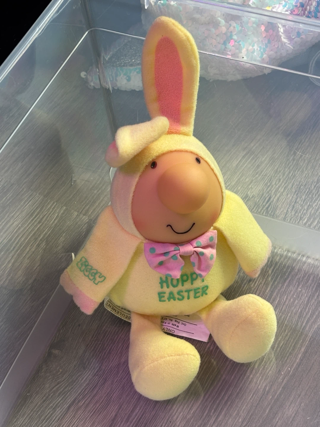 Vintage Carlton Cards Ziggy Hoppy Easter Plush Bunny