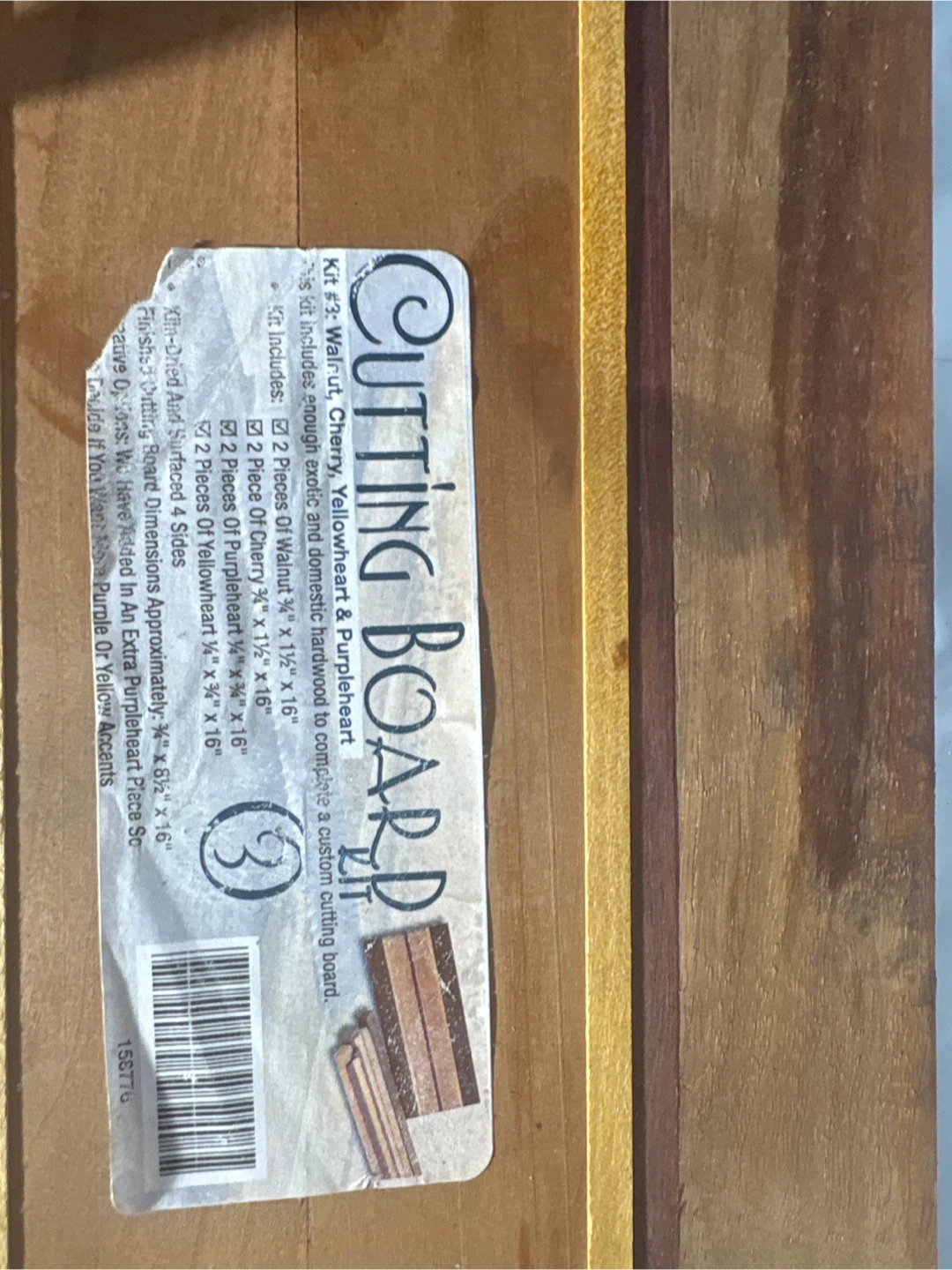 Custom Cutting Board Kit