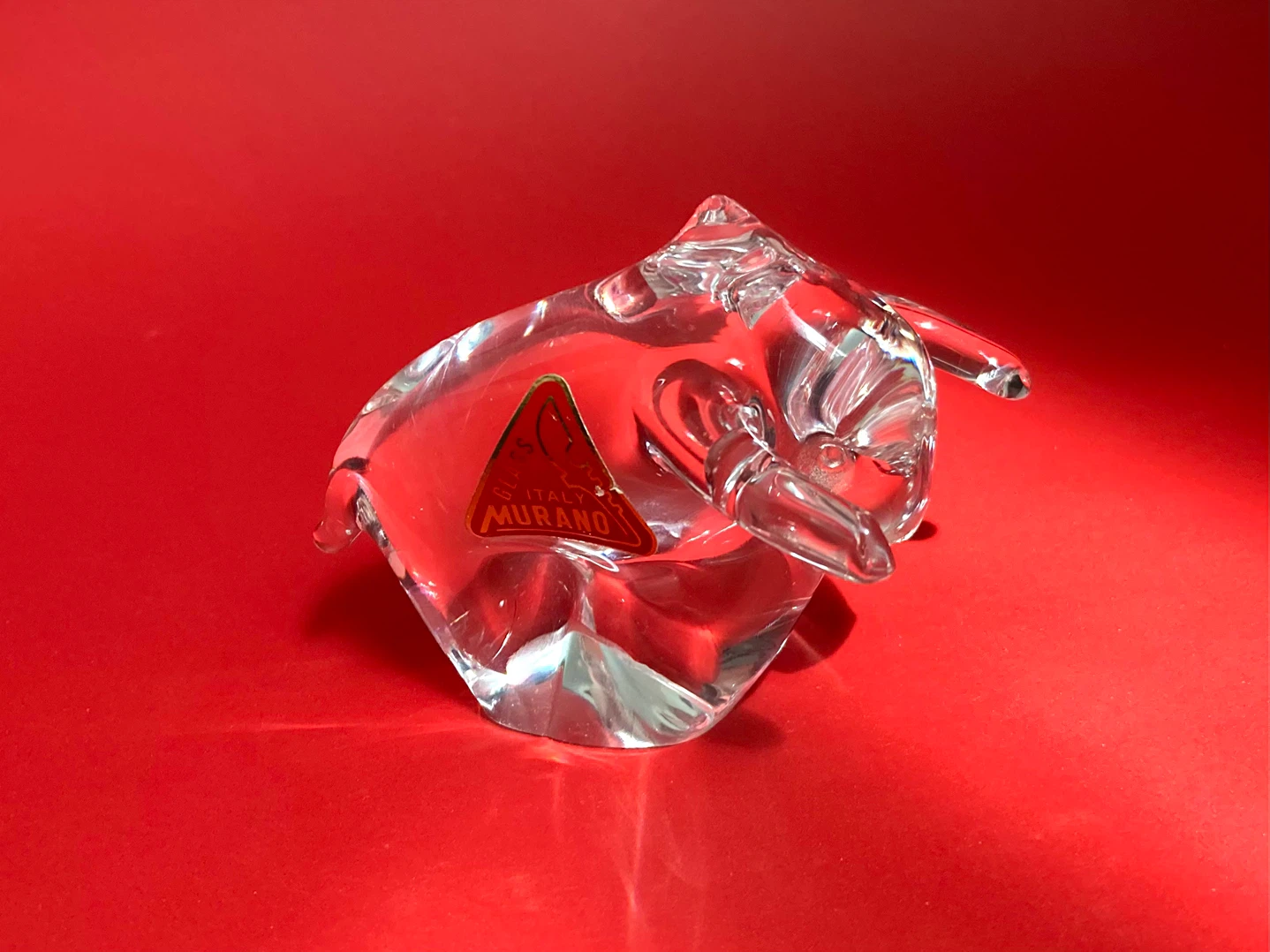 Vintage Murano Glass Bull Paperweight - photo 2