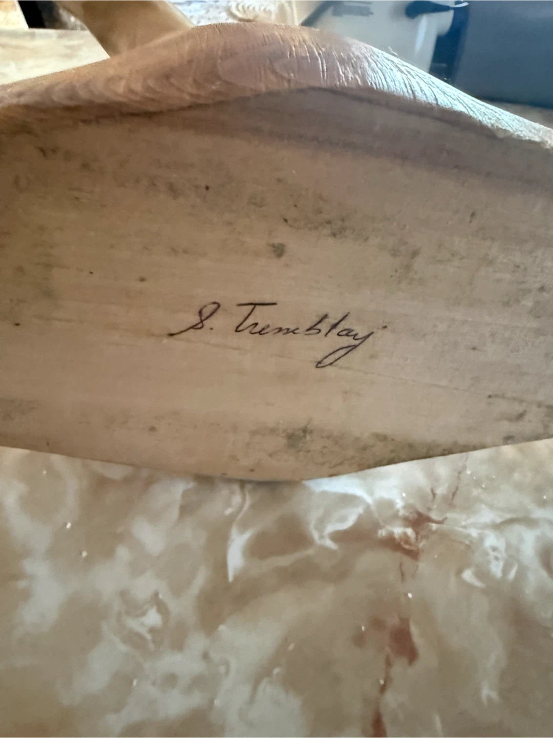 Hand Carved Wooden Duck Wine Holder - photo 2