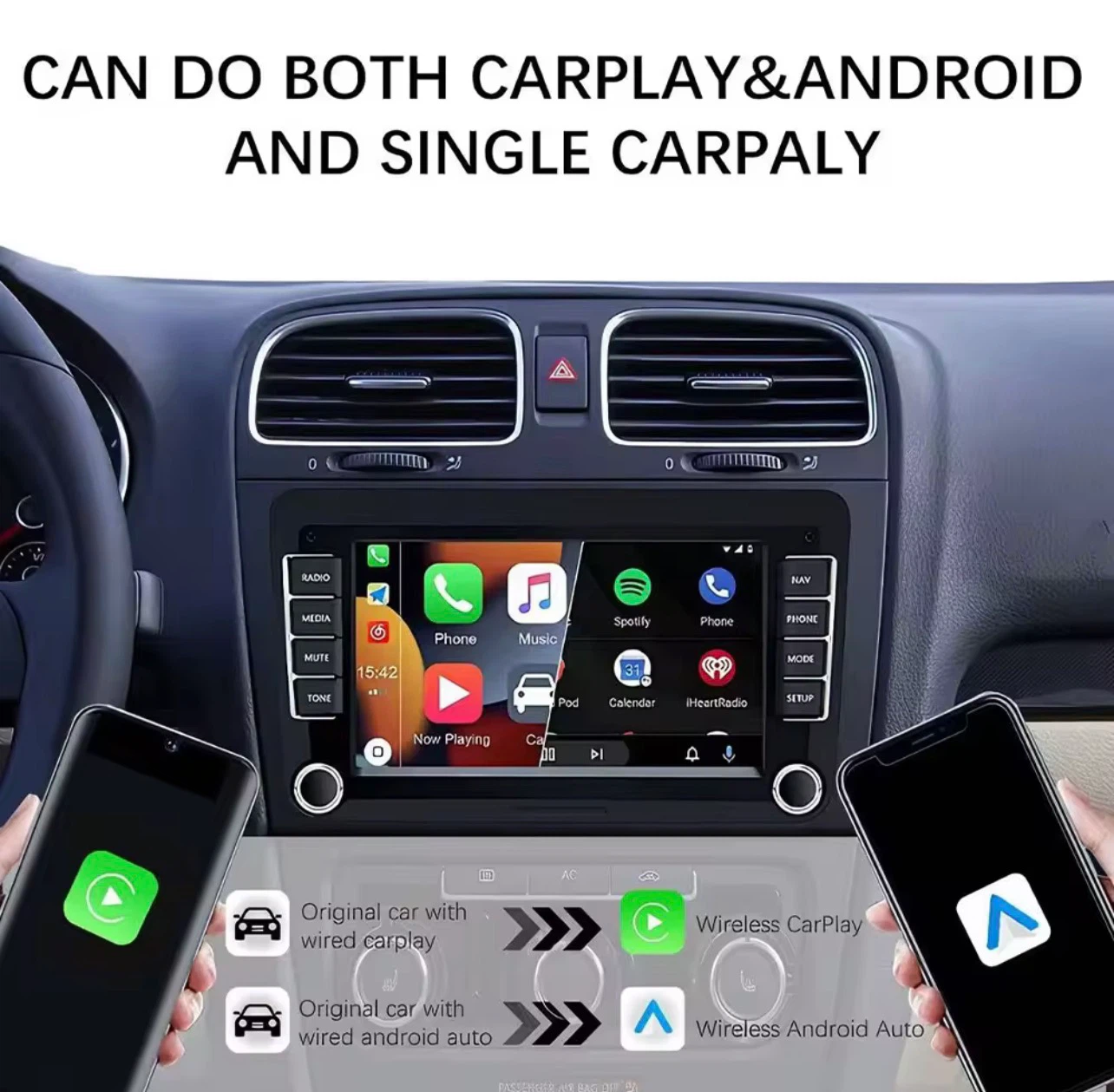 Wireless CarPlay Android Auto Adapter - photo 3