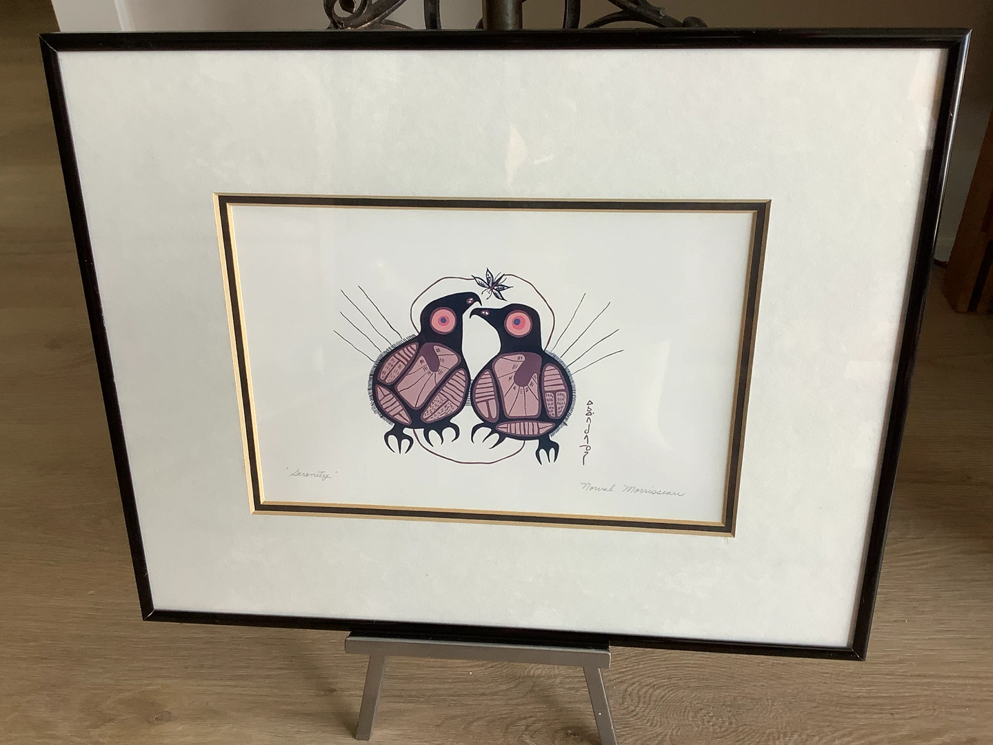Artist Norval Morrisseau’s “Serenity” Signed in Syllabics 🐞