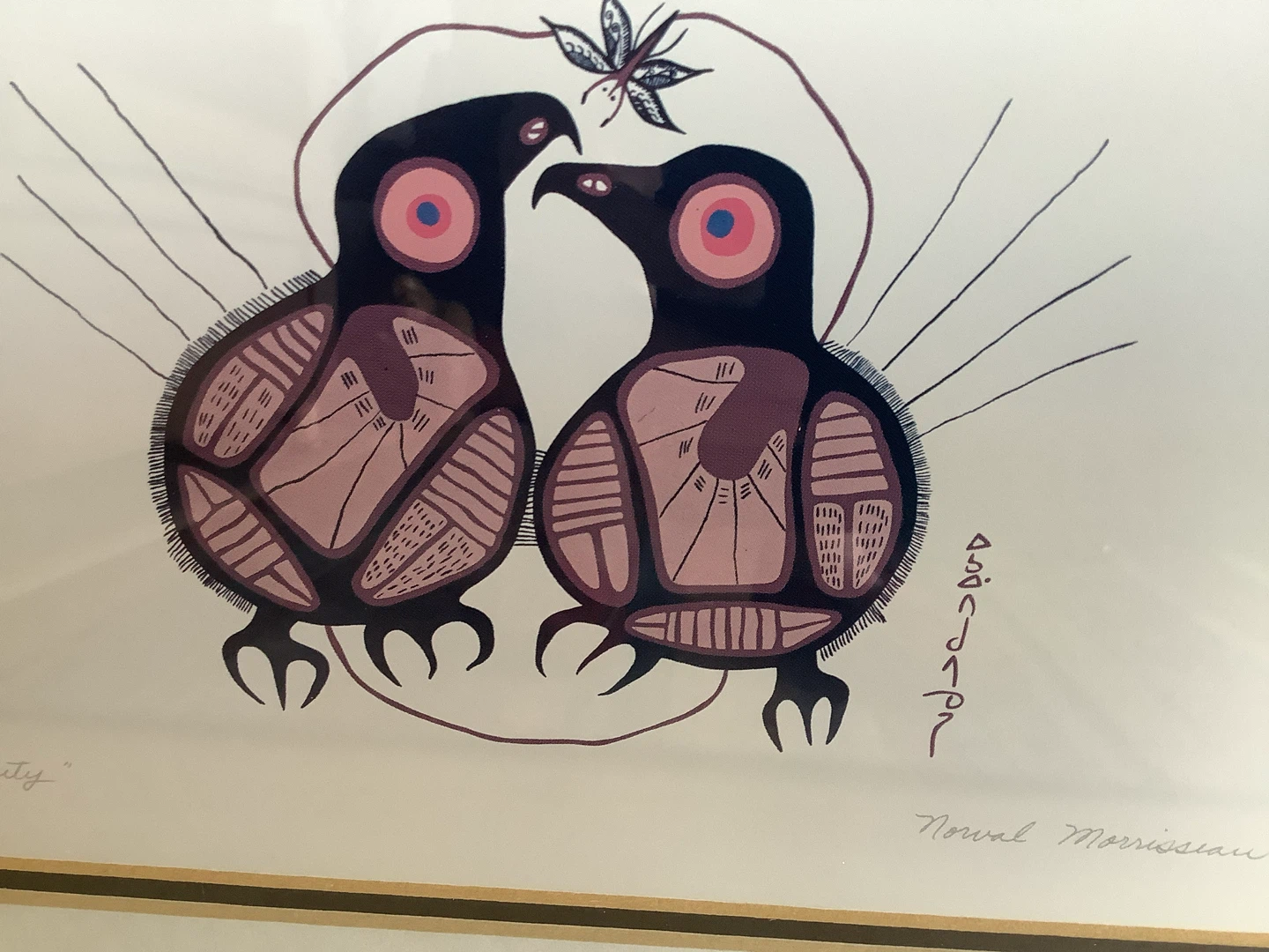 Artist Norval Morrisseau’s “Serenity” Signed in Syllabics 🐞 - photo 2