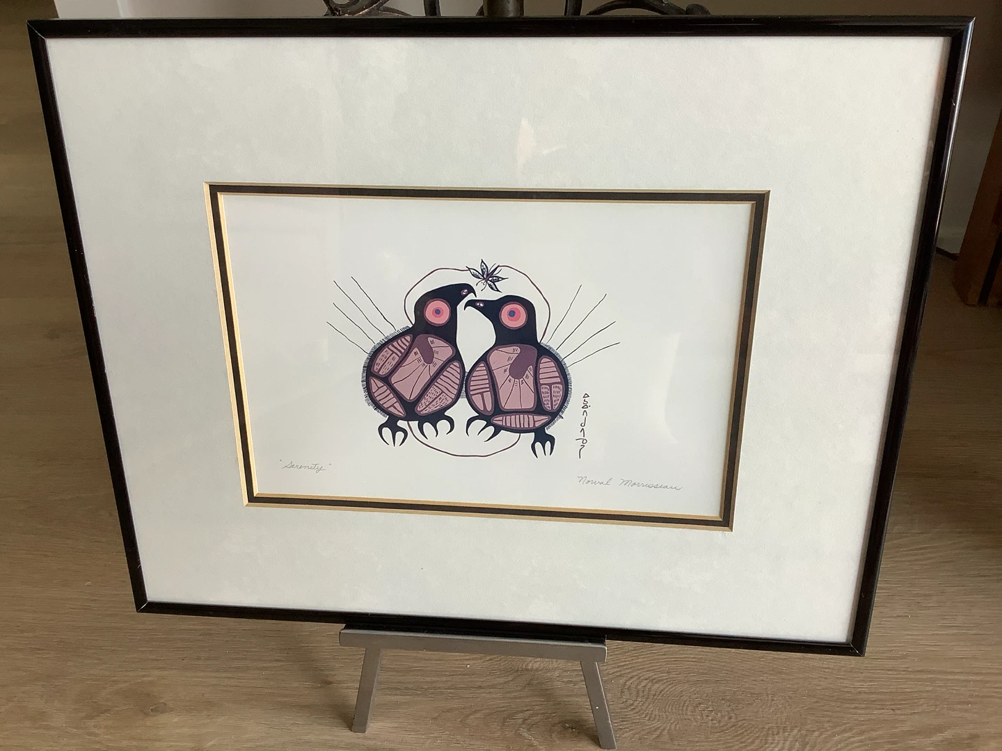 Artist Norval Morrisseau’s “Serenity” Signed in Syllabics 🐞 - photo 4