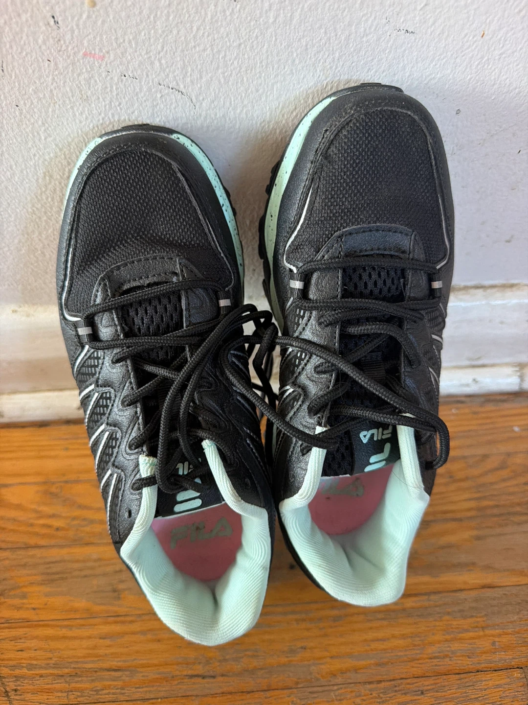 Fila Women's Running Shoes Size 6.5 Black/Mint