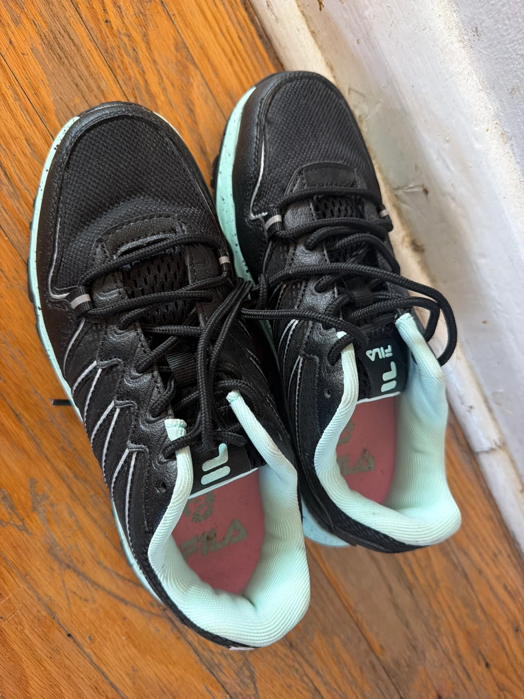 Fila Women's Running Shoes Size 6.5 Black/Mint - photo 2