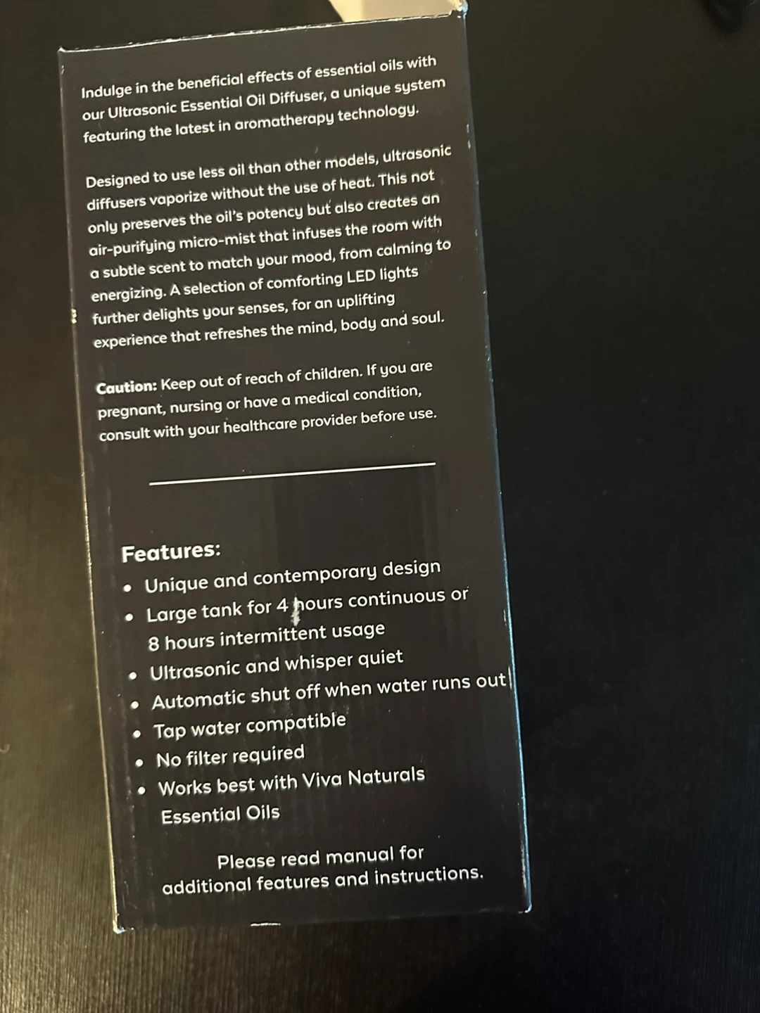 Viva Naturals Essential Oil Diffuser – Like New - photo 4
