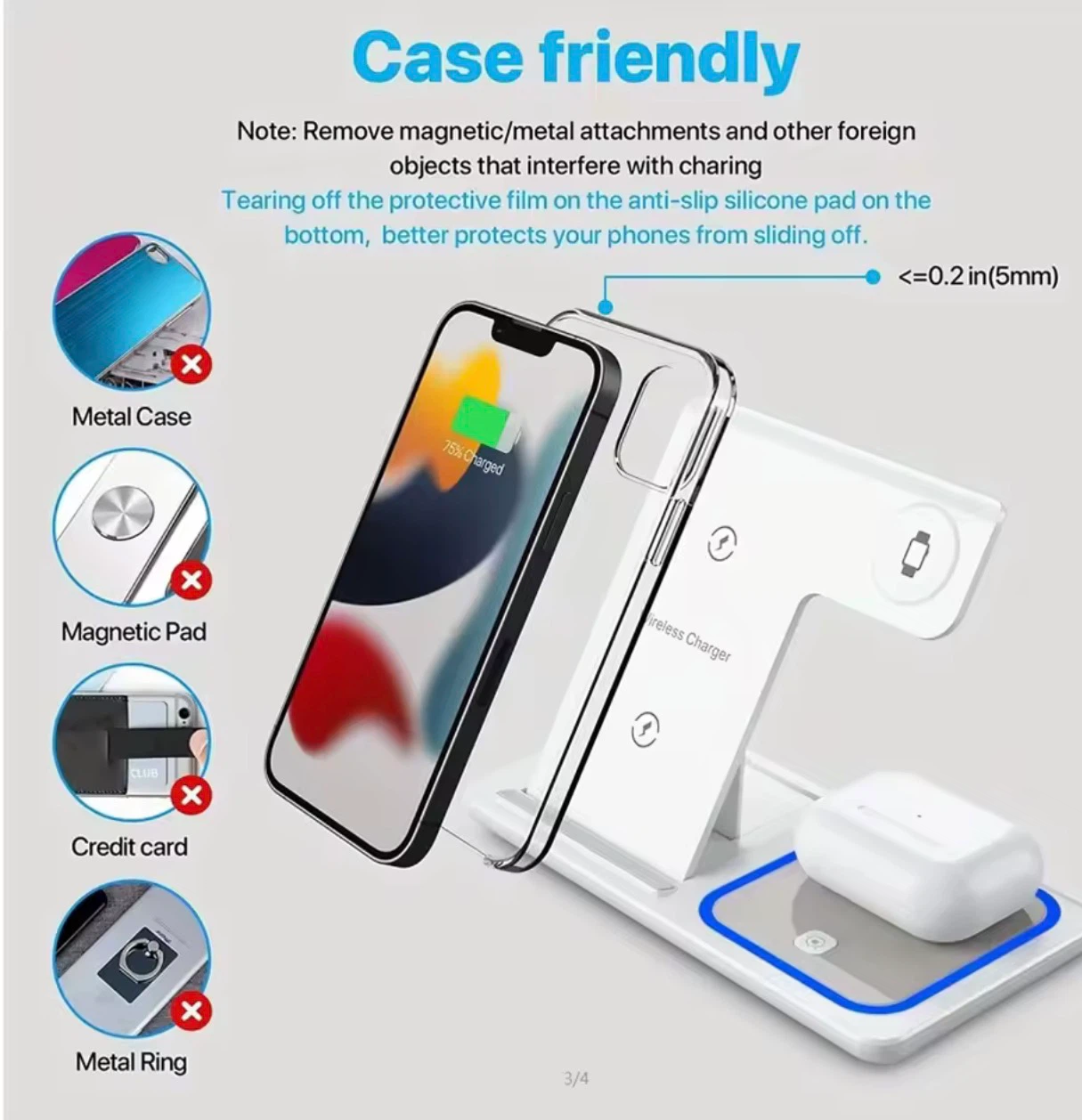 Fast Charging Stand for iPhone, Apple Watch & AirPods - photo 3