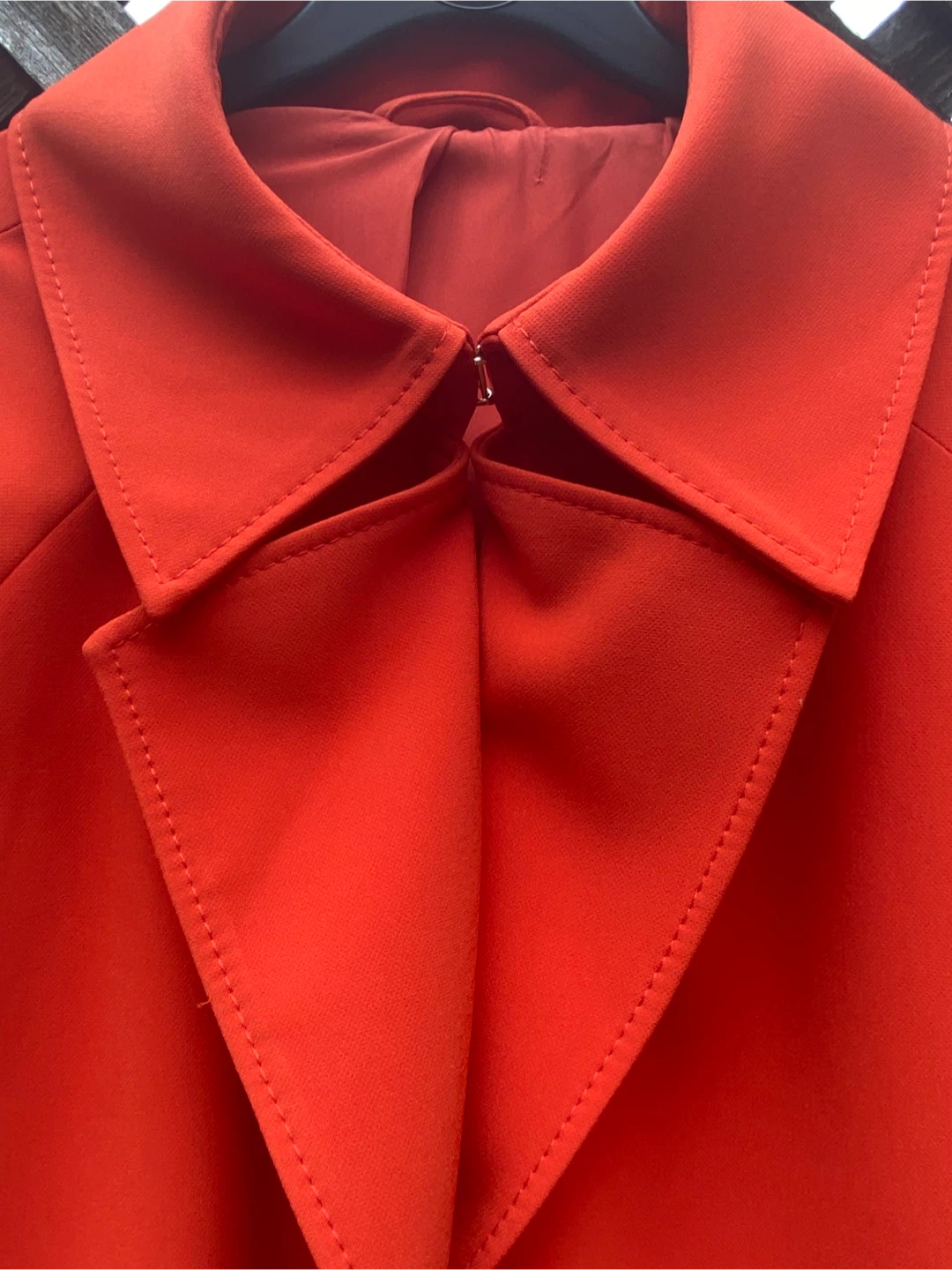 H&M Orange Trench Coat, Size XS - photo 2
