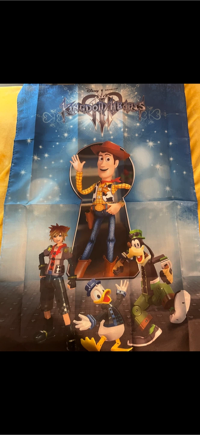 Kingdom Hearts 3 Fabric Poster