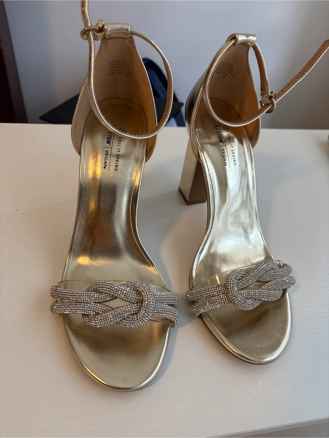 Call It Spring Gold Heels