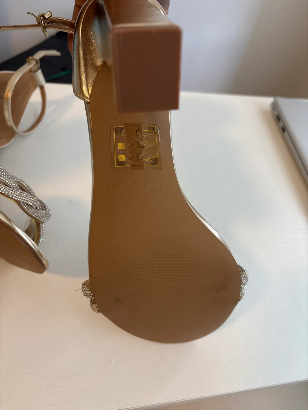 Call It Spring Gold Heels - photo 3