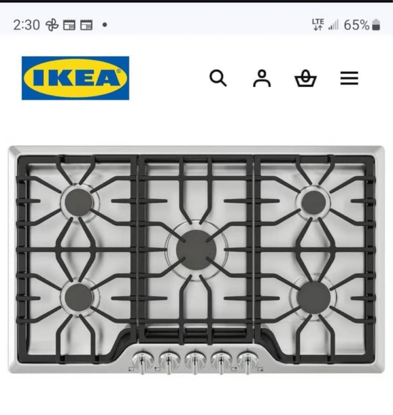 IKEA Gas Cooktop