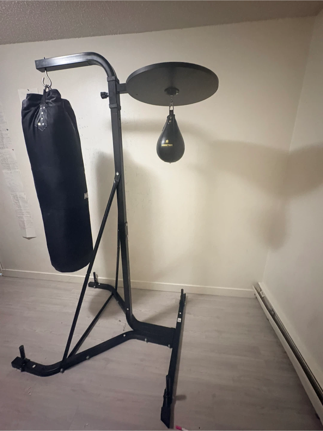 Punching Bag  Speed Bag Stand and a double end bag