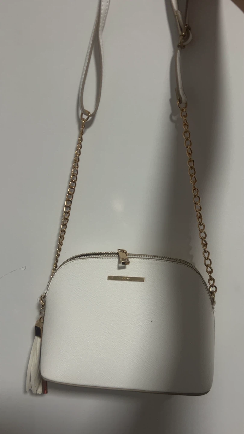 White Aldo Dome Crossbody Bag