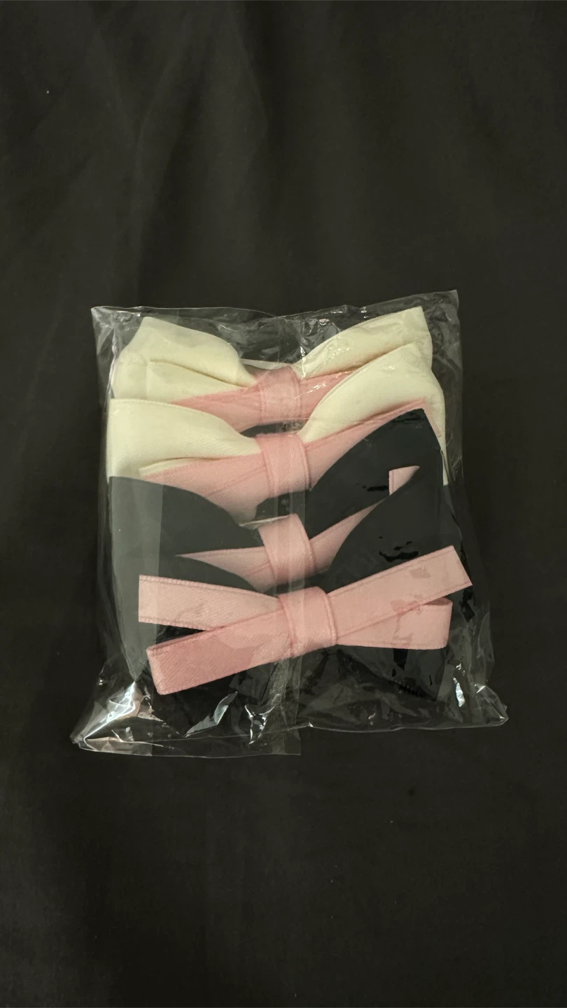 Satin Ribbon Bow Hair Clips