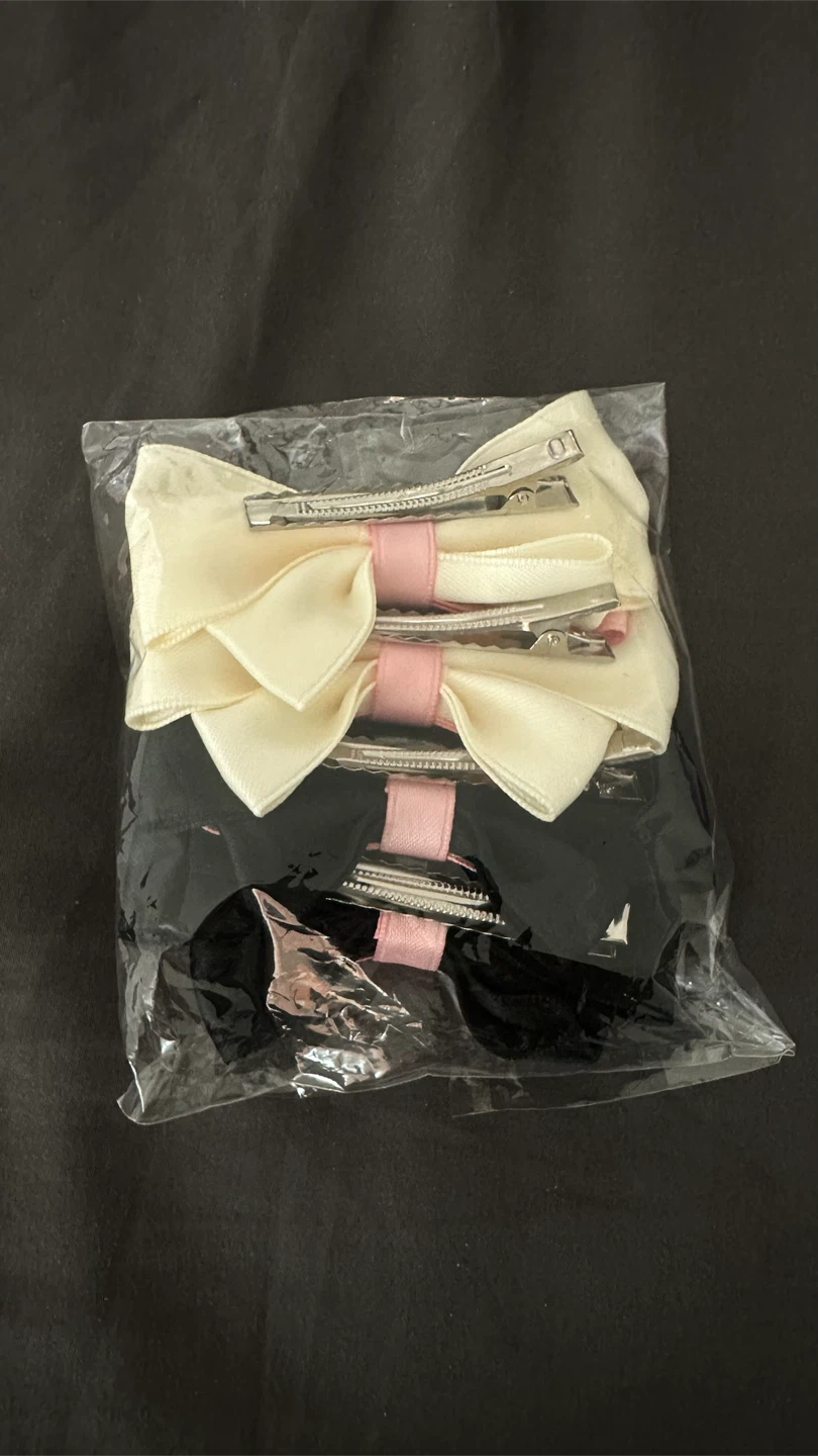 Satin Ribbon Bow Hair Clips - photo 2