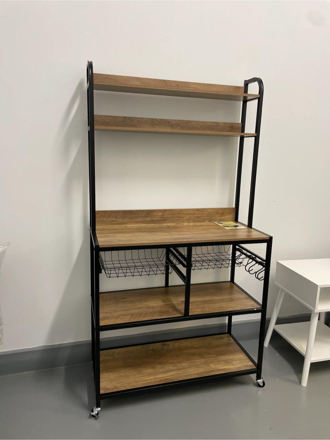 Kitchen Baker's Rack with Shelves and Baskets