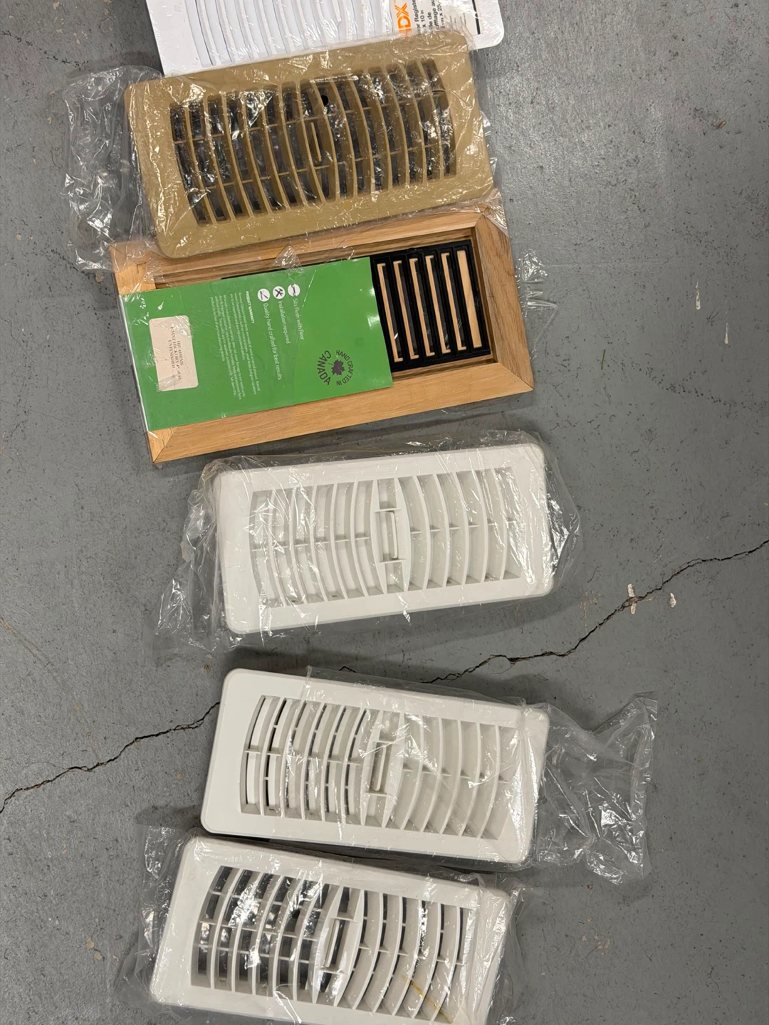White Floor Vent Grille