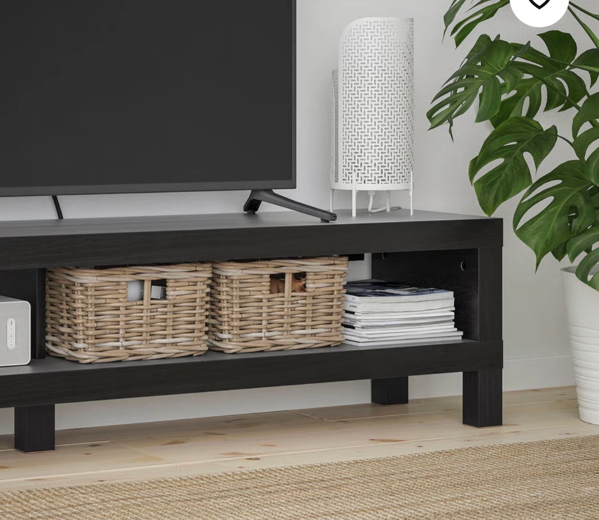 Black LACK TV Bench - photo 5