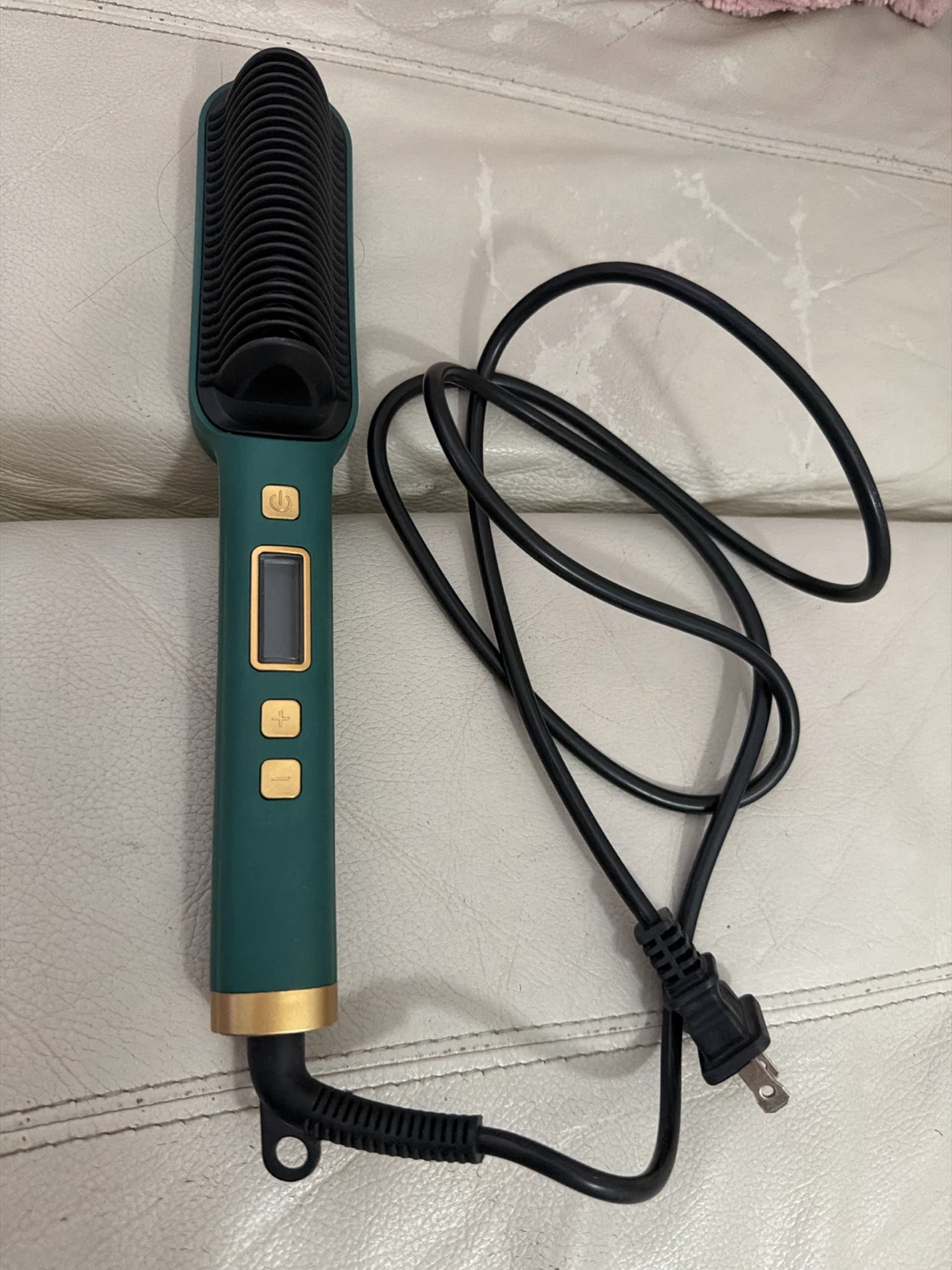Hair Straightener Brush SYC-580 Green - photo 2