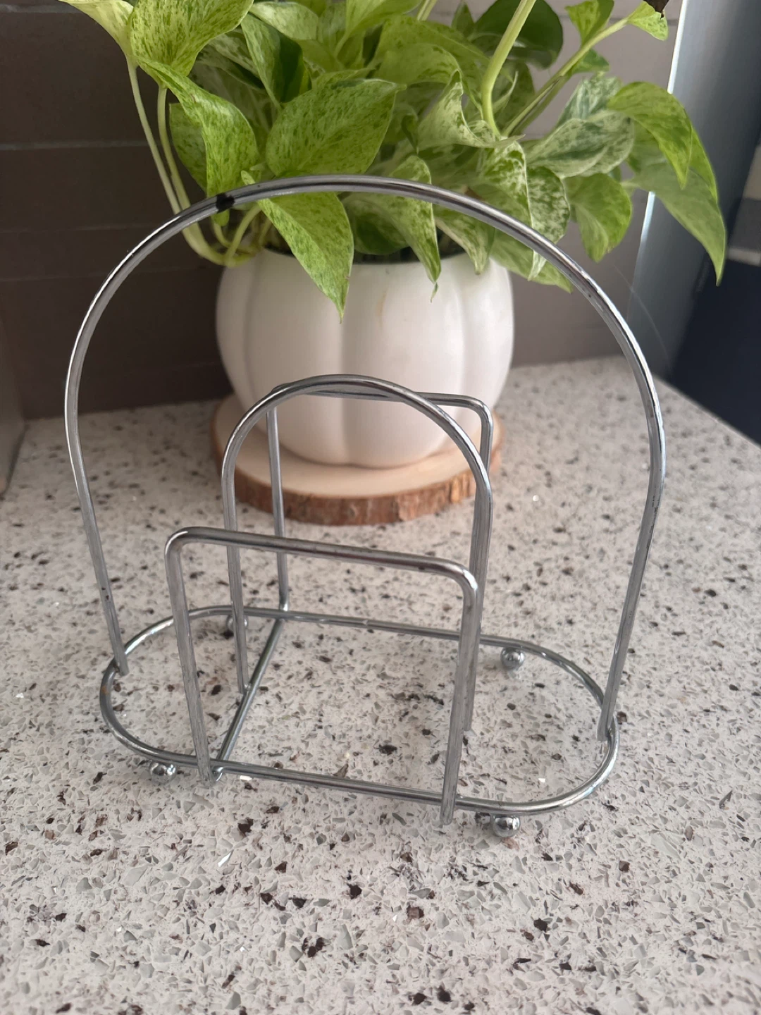 Silver Metal Napkin Holder
