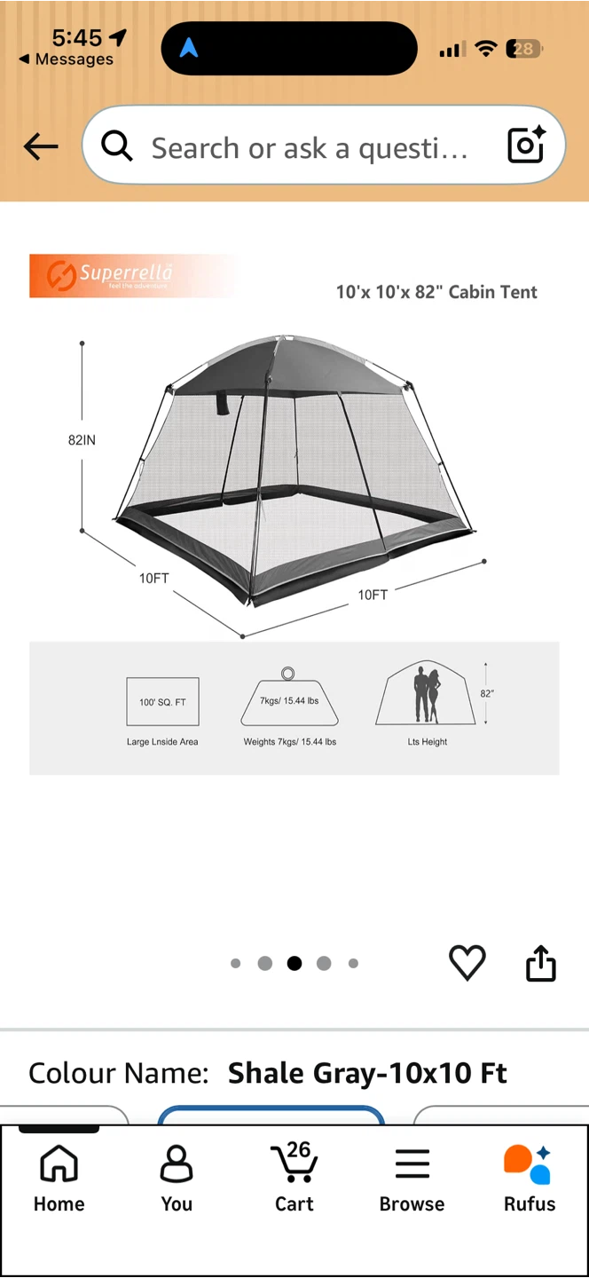 Superbrella 10x10 Ft Screen House - photo 3