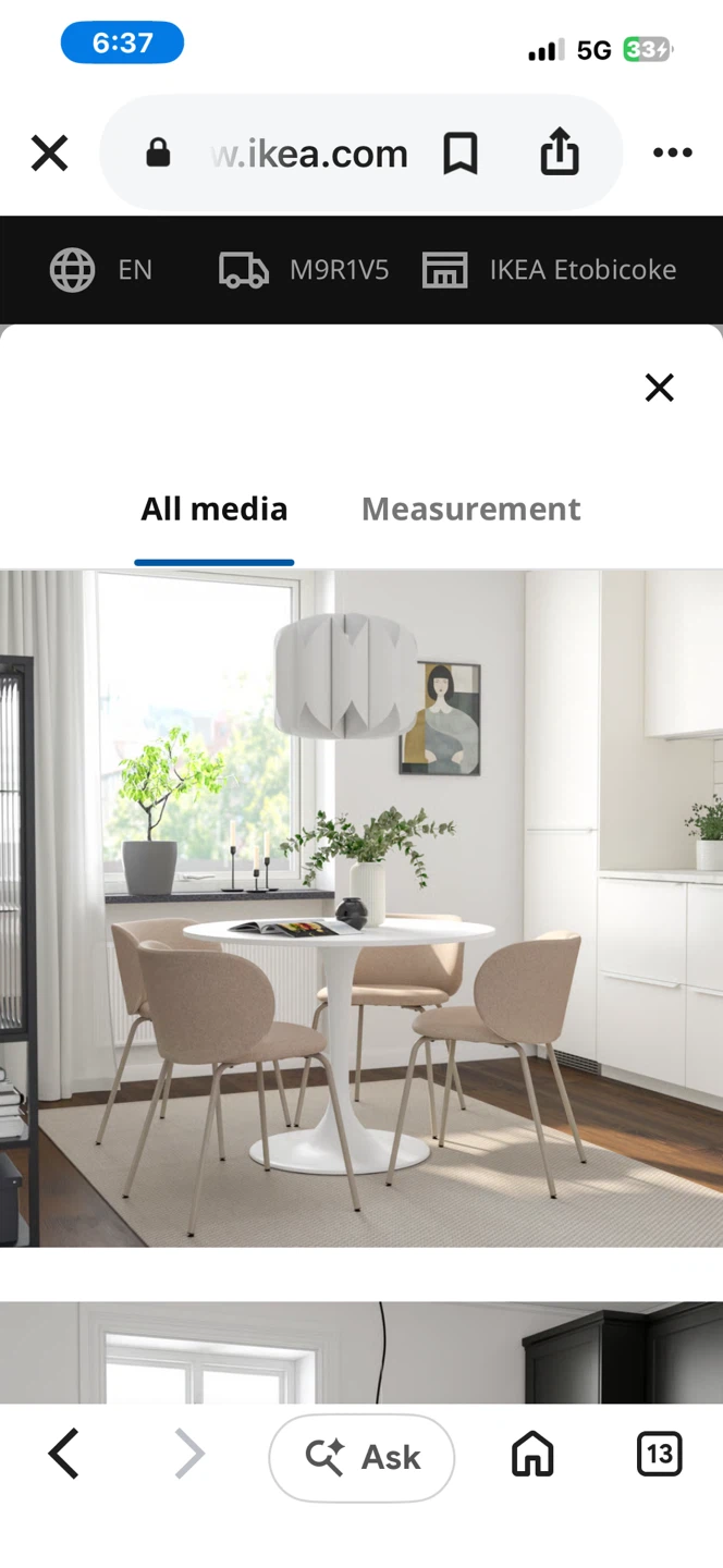 IKEA DOCKSTA Dining Table