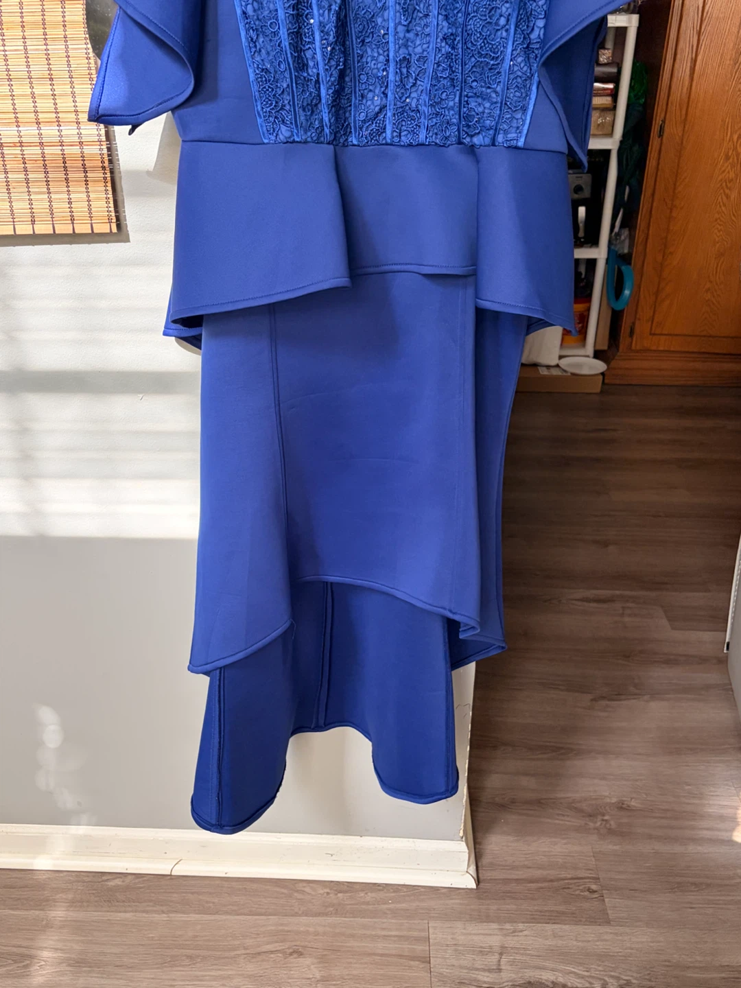 Raquel Blue Lace Trim Dress 3X Brand New Skirt and Blouse - photo 5