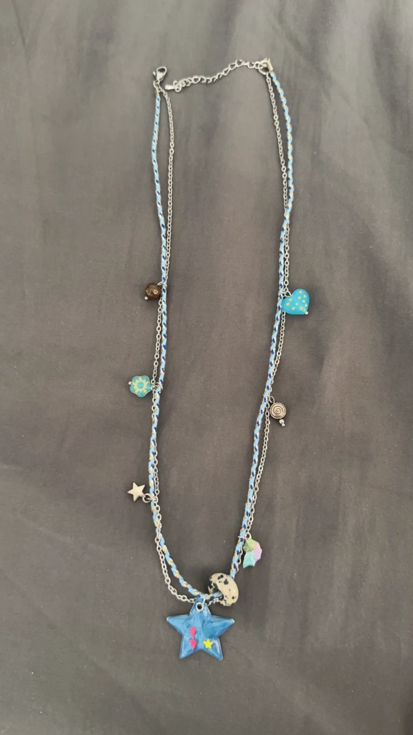 Y2K Star Charm Layered Necklace