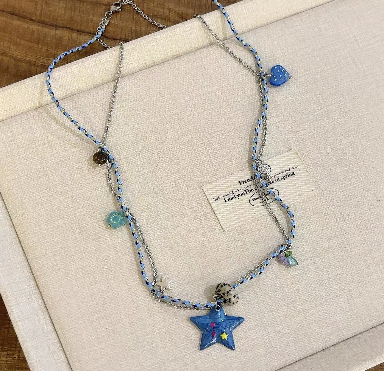 Y2K Star Charm Layered Necklace - photo 3