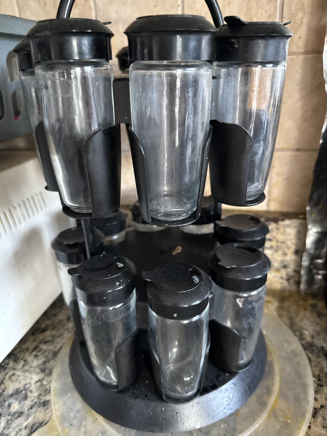 Spice Rack Set with 16 Jars