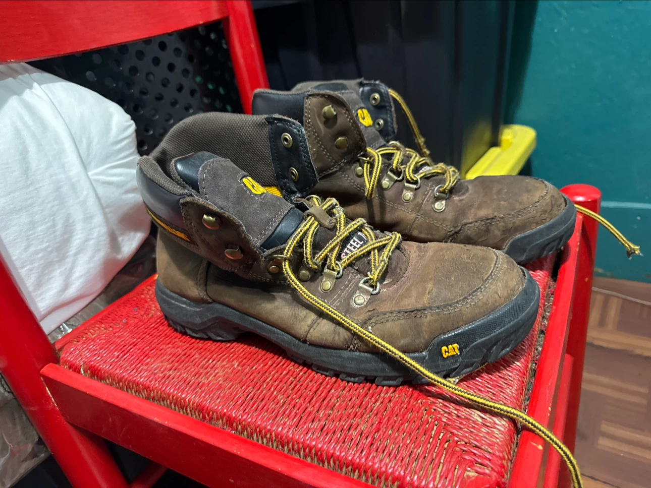 CAT Steel Toe Work Boots