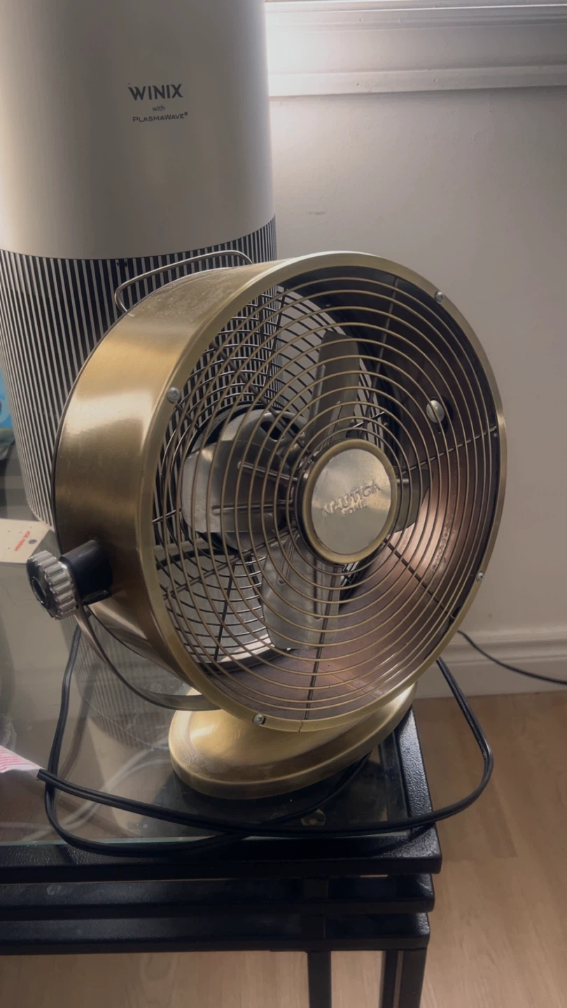 Vintage Home Gold Desk Fan
