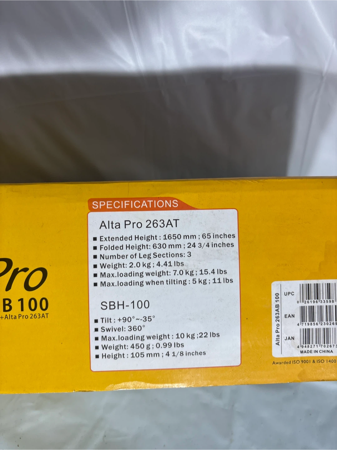 Vanguard Alta Pro 263AB 100 Tripod - photo 4
