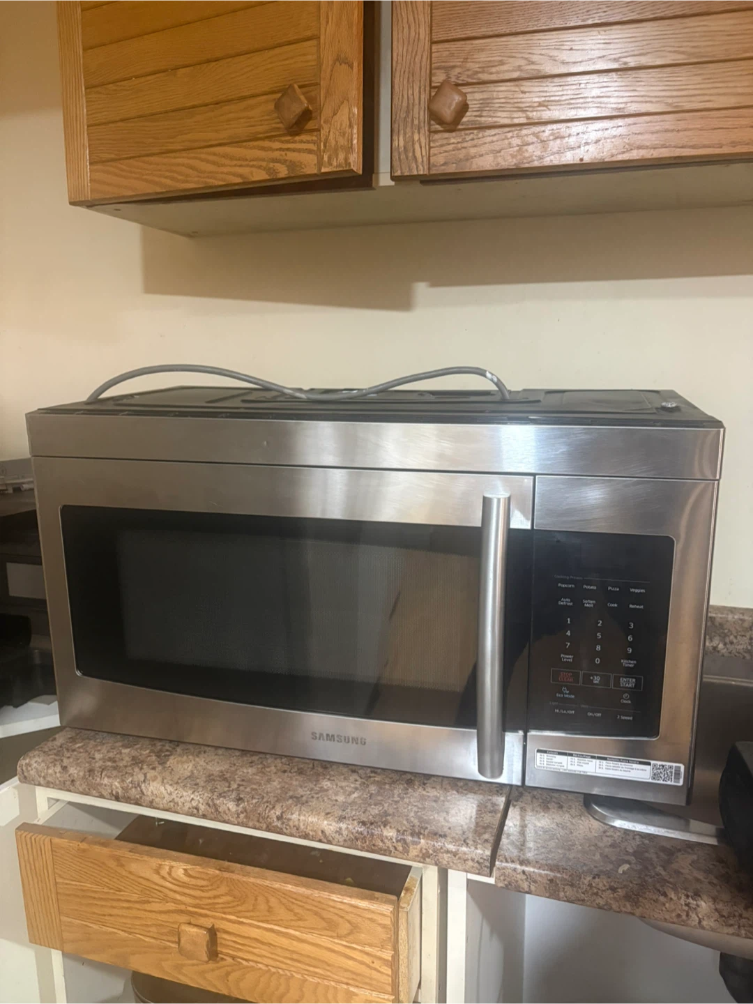 Samsung Stainless Steel Over-the-Range Microwave - photo 5
