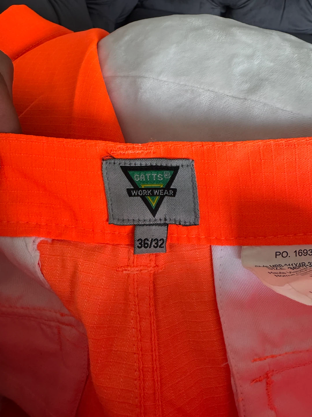 Gatts Workwear Orange Safety Pants Size 36/32 - photo 4