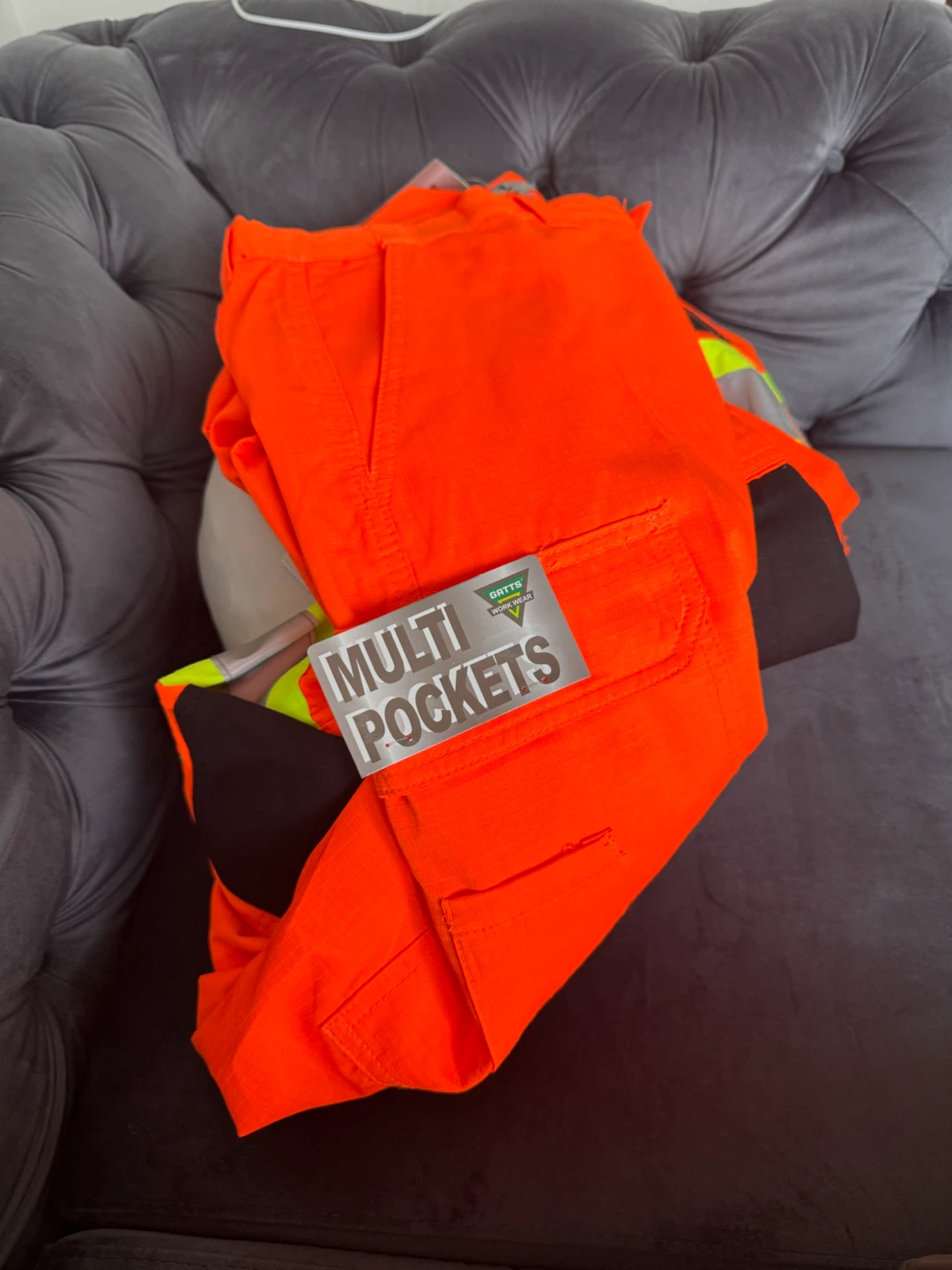Gatts Workwear Orange Safety Pants Size 36/32 - photo 5