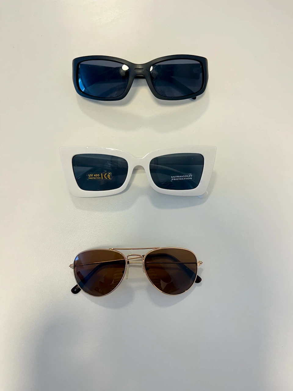 Set of three assorted sunglasses