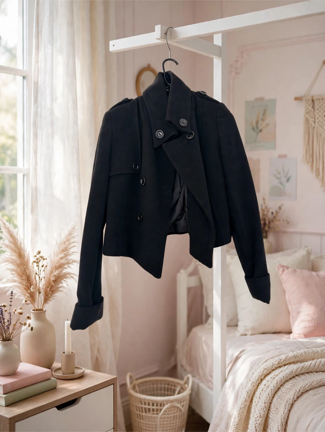 Black Cropped Jacket
