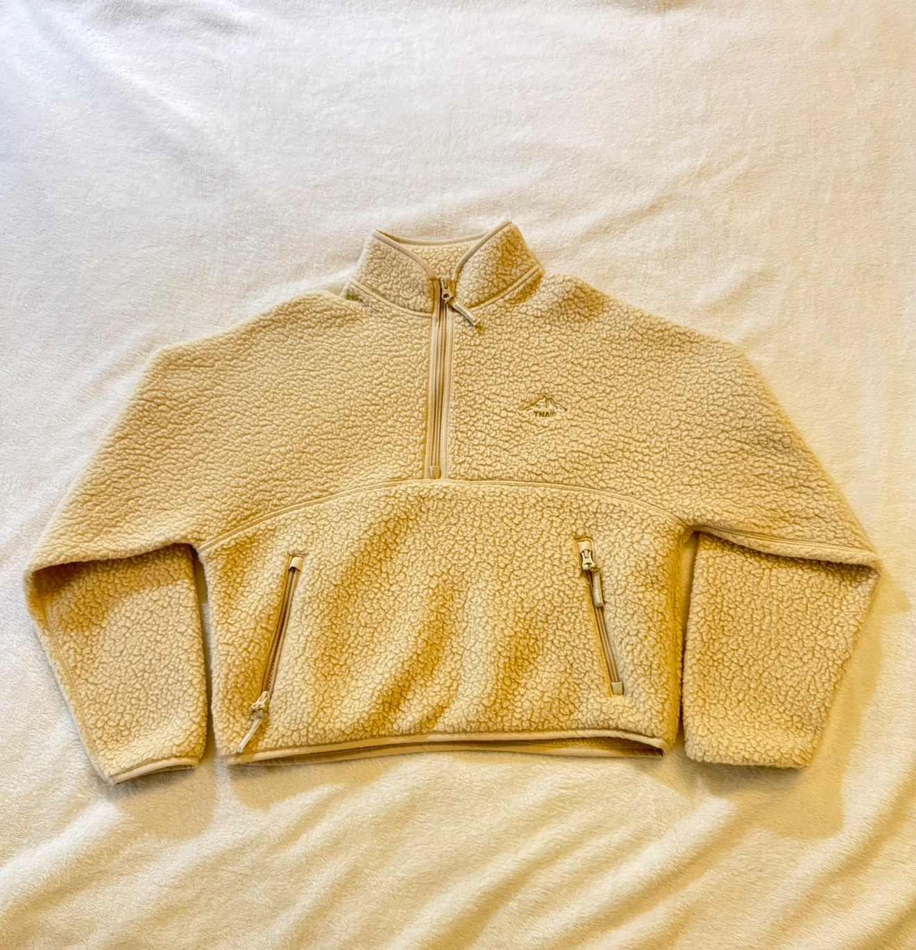 TNA Sherpa Half-Zip Pullover - Beige