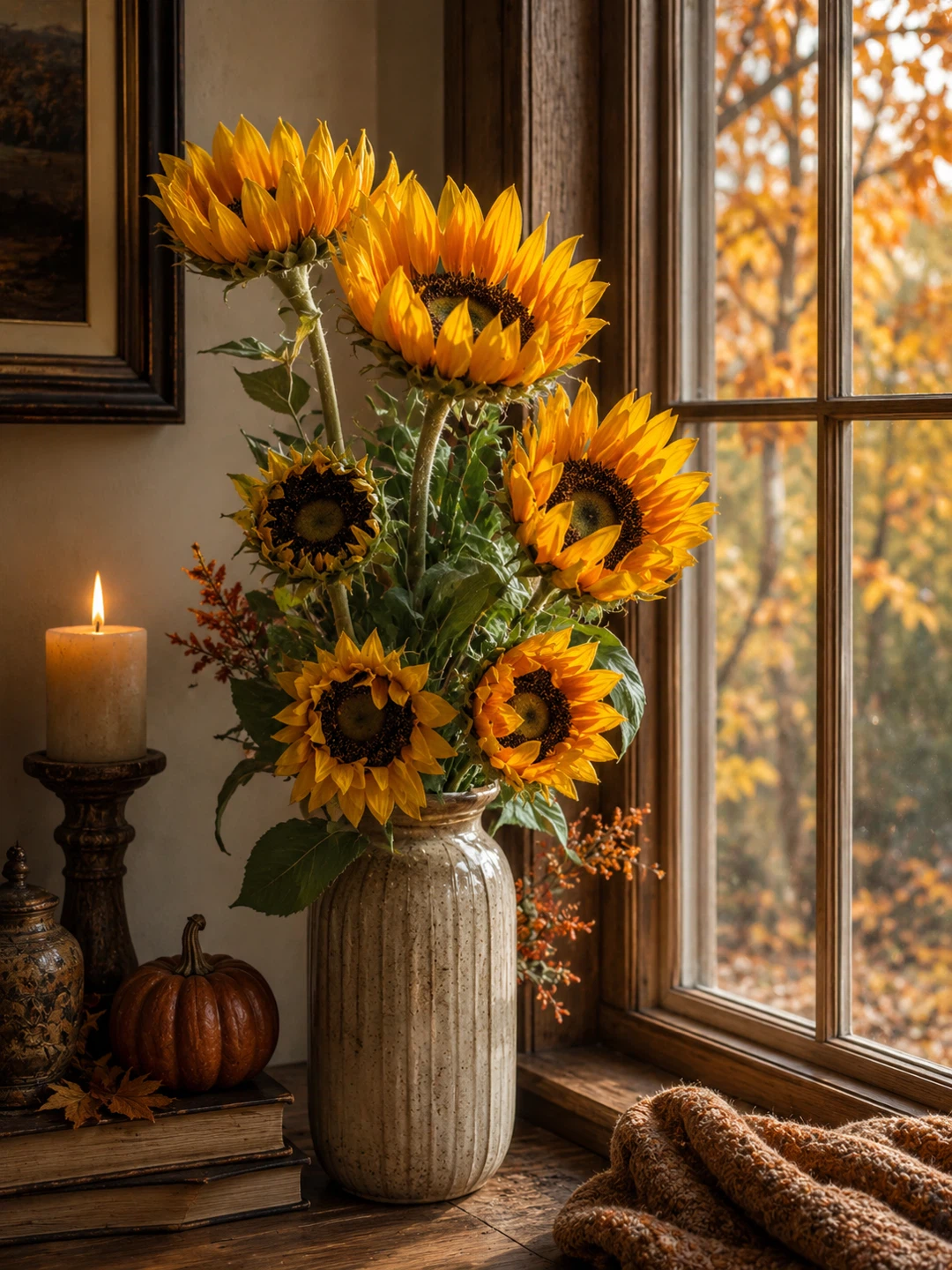 New Faux Sunflowers