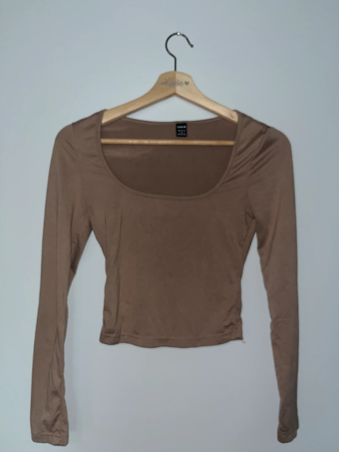 SHEIN Long Sleeve Cropped Top