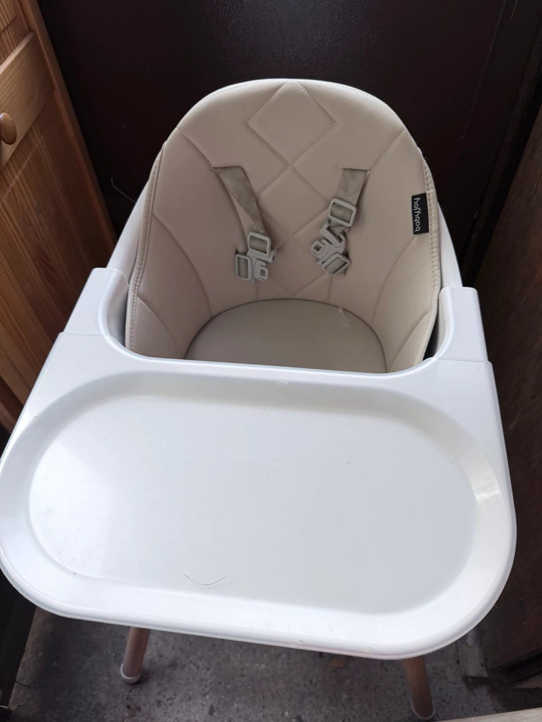BABY JOY Convertible High Chair - Beige