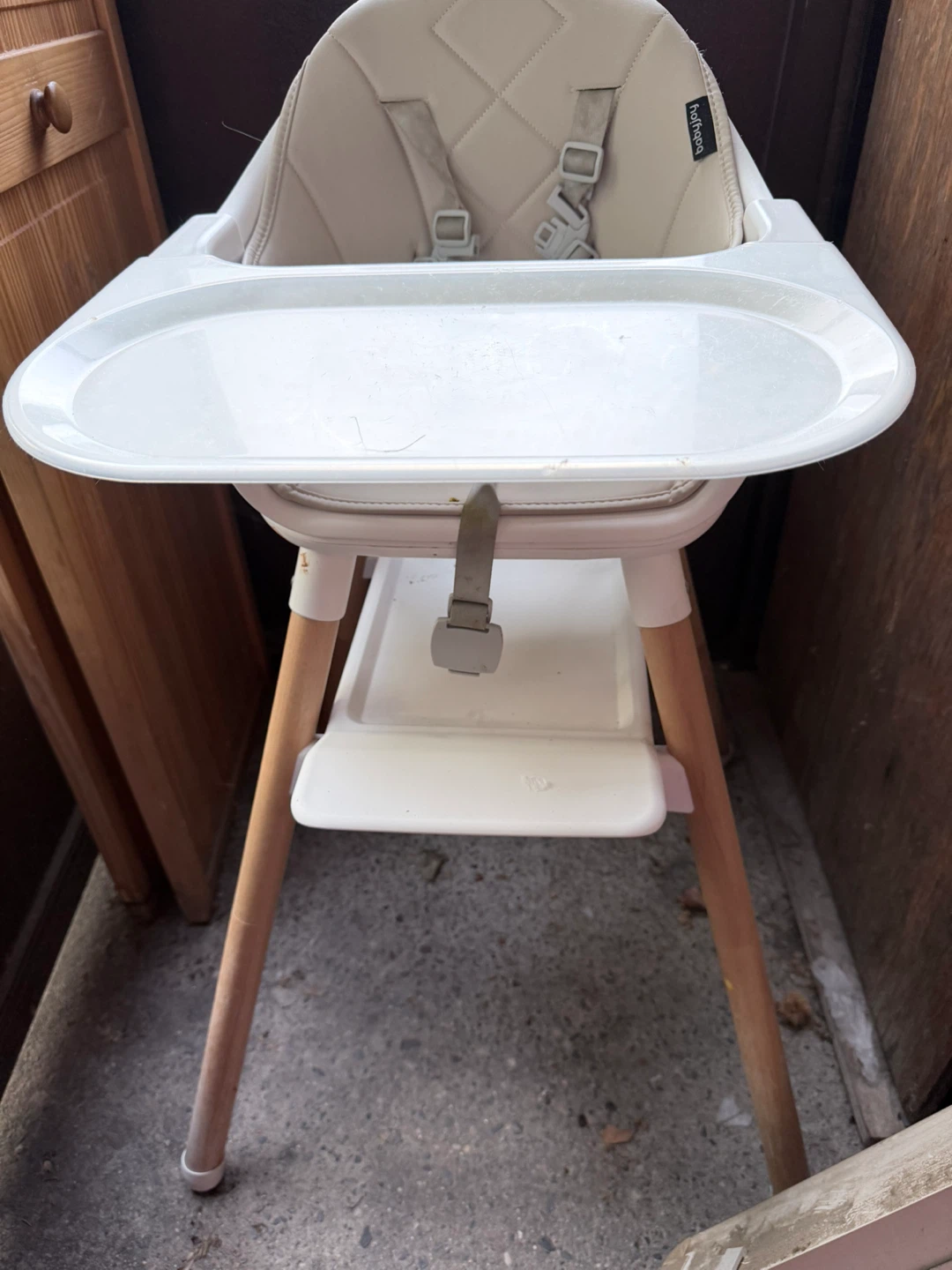 BABY JOY Convertible High Chair - Beige - photo 4