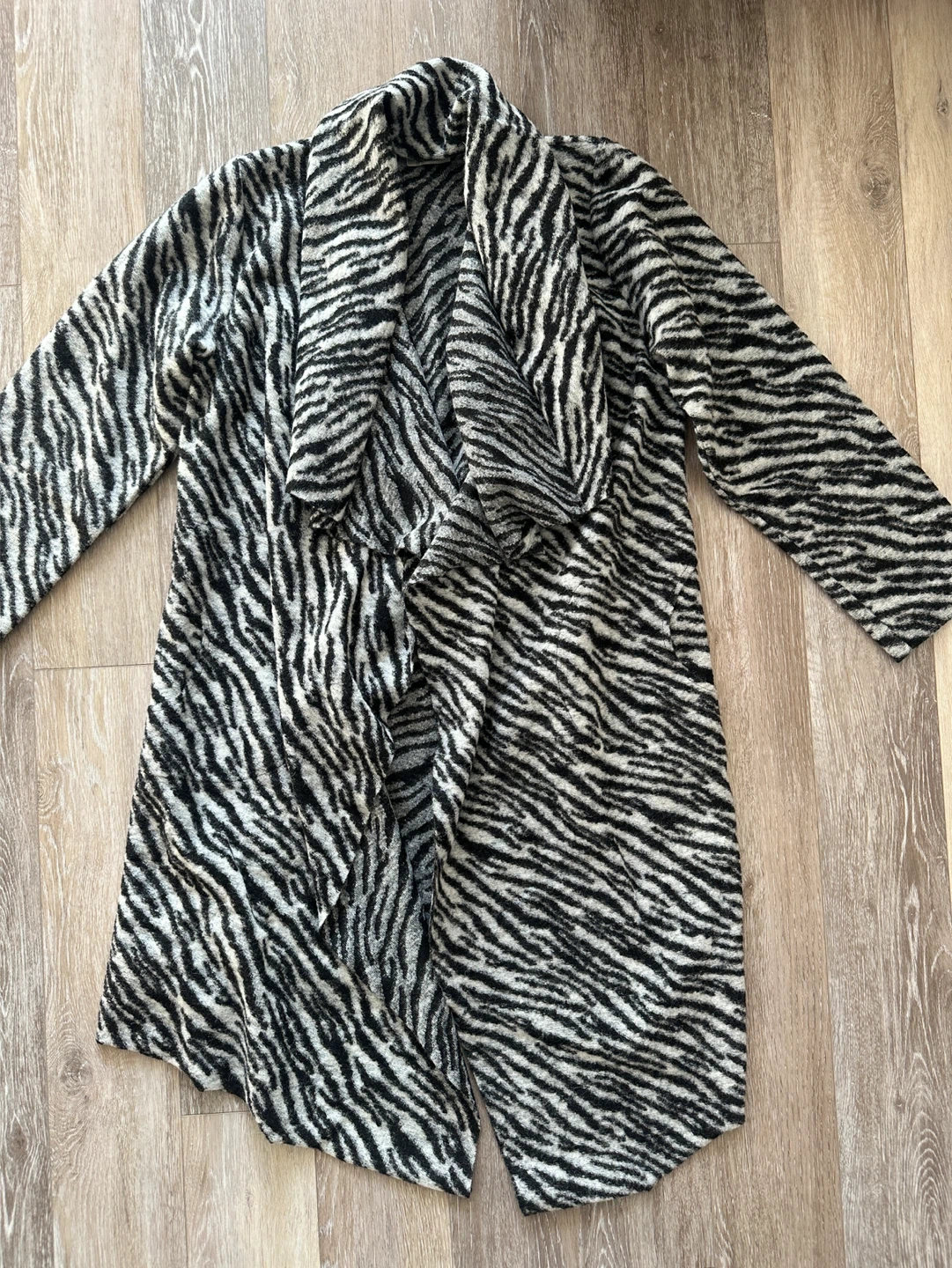 ATAELLIER Zebra Print Wool Cardigan xs/s